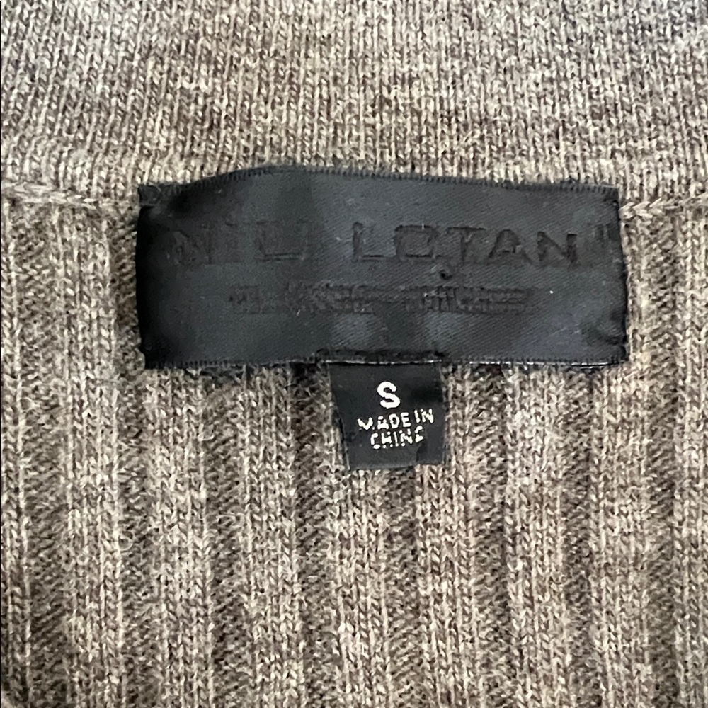 Nili Lotan Khaki Ribbed Sweater - Picture 2 of 5